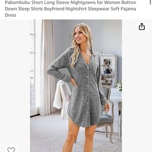 NWT grey long sleeve loungewear